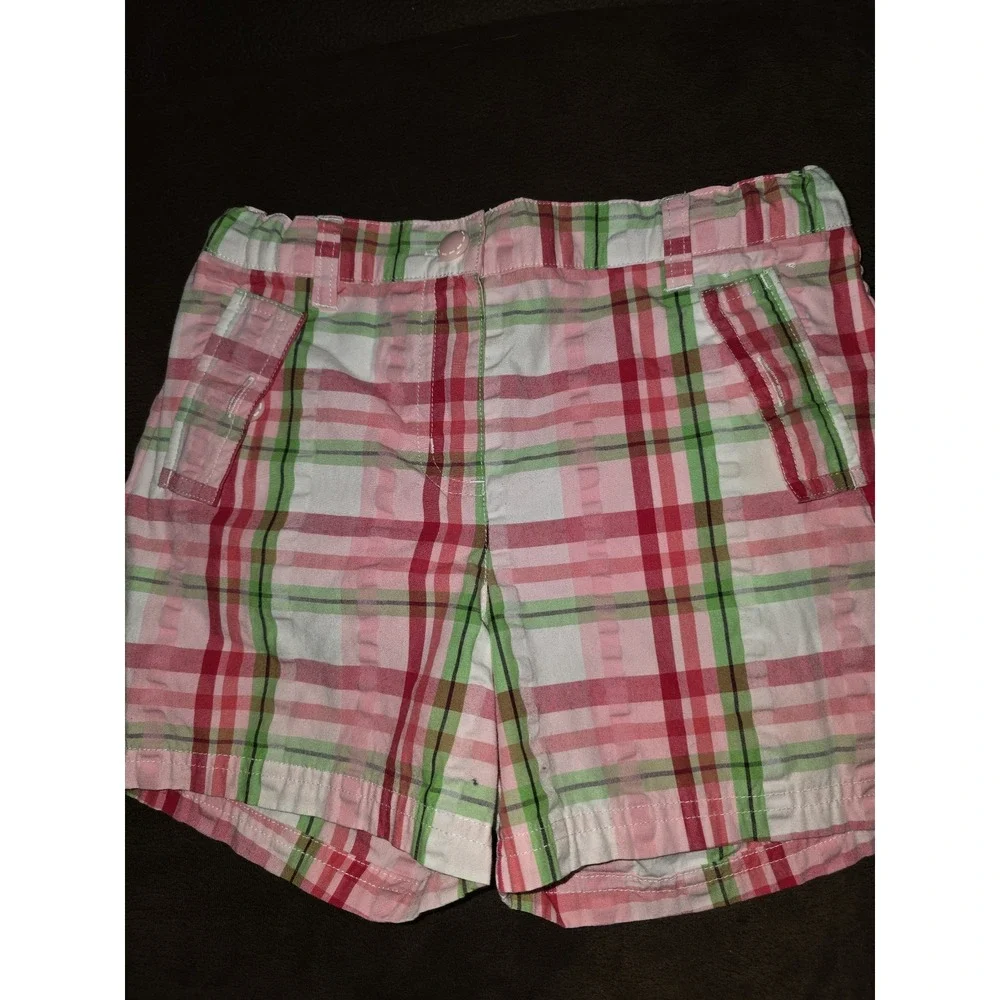 Gymboree watermelon picnic plaid shorts size 10‎